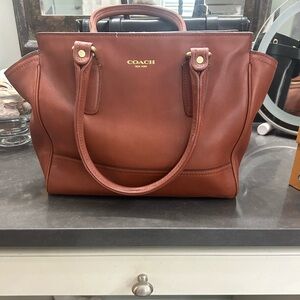 Coach Tan Leather Satchel